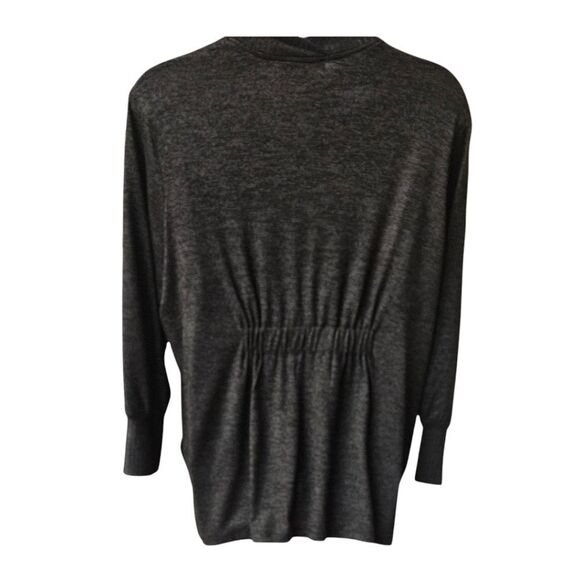  JOAN VASS NEW YORK Plus Size Black Ribbed Cardigan With Deep Pockets 1X - Picture 9 of 12